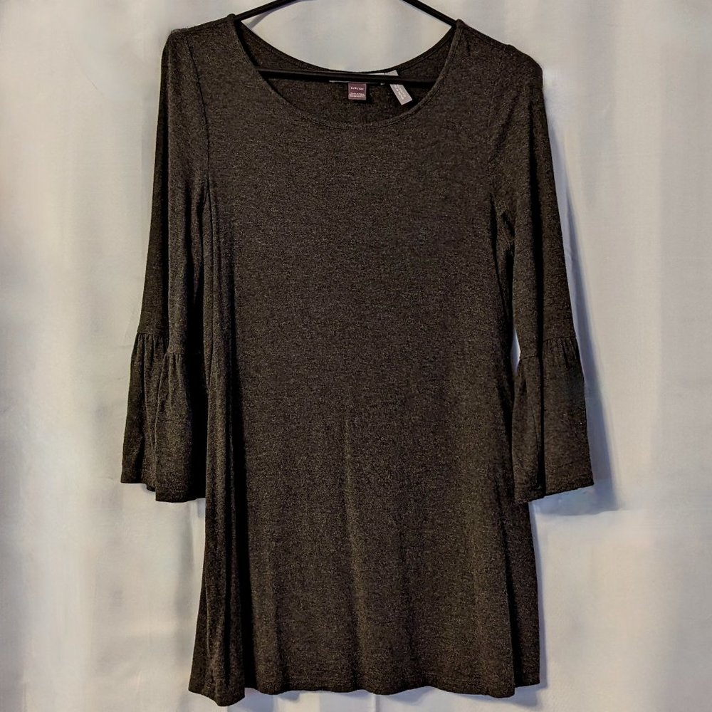 Daniel Rainn Bell Sleeves Maternity Shirt -- Made for A Pea in the Pod (Gray)